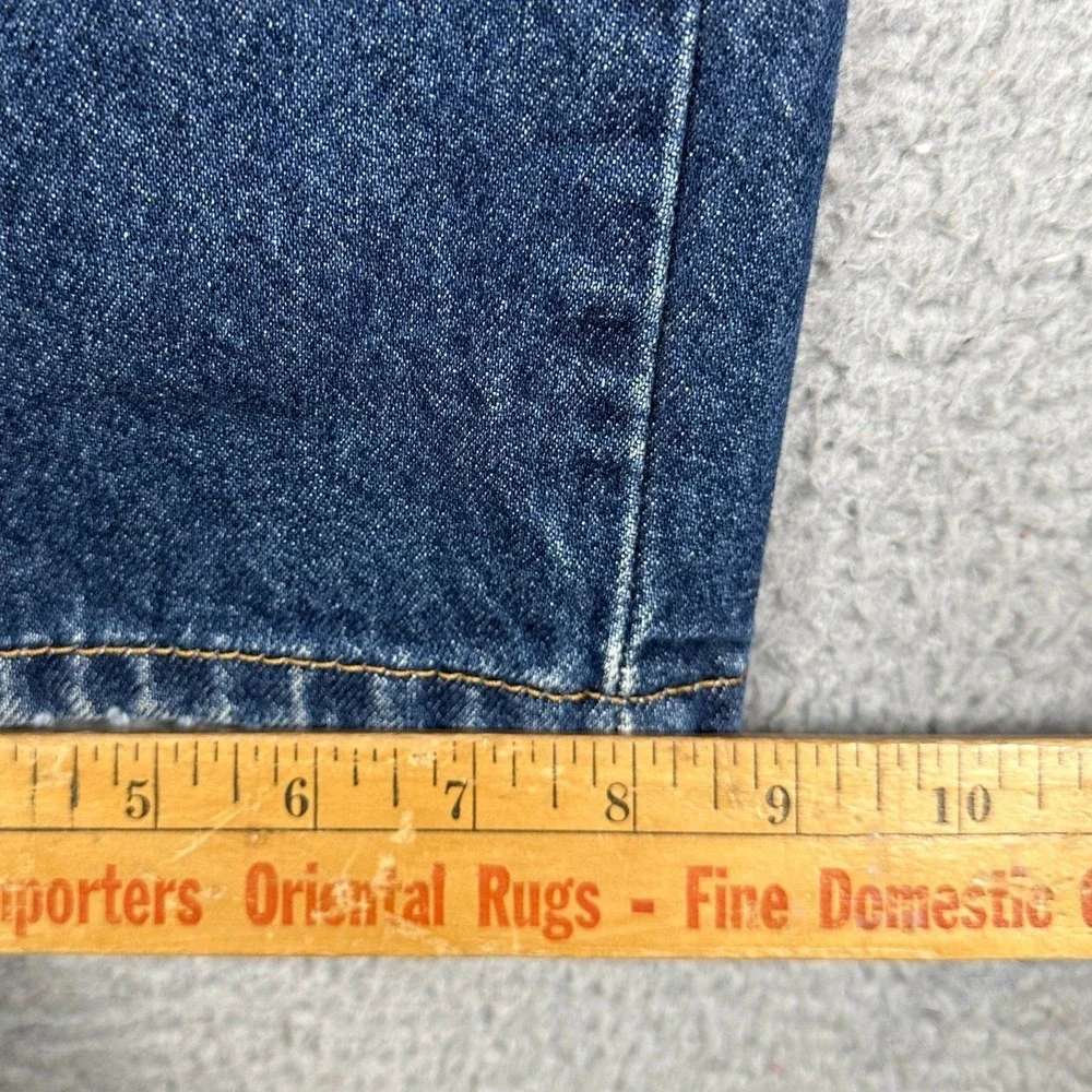 Levi 505 Jeans Mens 36X30 Blue Straight Fit Distressed 5 Pocket Red Tab Denim